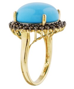 Encore by Le Vian 14k Gold Turquoise Diamond Ring