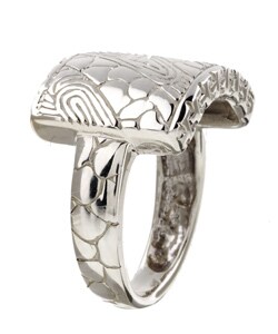 Sterling Silver Etched Ring