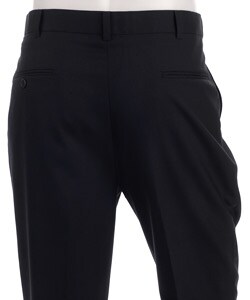 Pierre Cardin Men's Expander Navy Solid Wool Pants