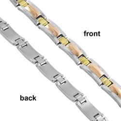 18k Gold over Steel 8-inch Stampato Bracelet