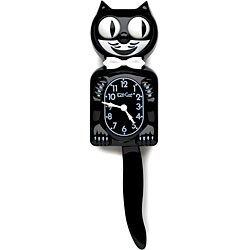 Black Kit-Cat Classic Gentleman Clock