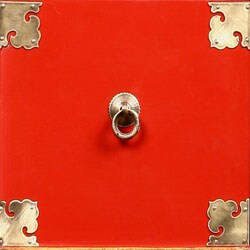Asian Red and Black 10-drawer Cabinet/ Dresser