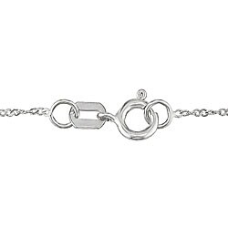 14k White Gold Diamond Accent Star Necklace