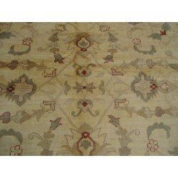 Afghan Vegetable-dyed Beige Rug (10'1 x 14'1)