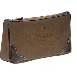 Prada Large Jacquard Logo Cosmetic Case