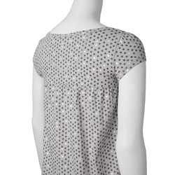 Energie Women's Printed Cap Sleeve Babydoll Top
