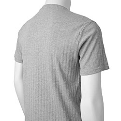 DKNY Men's Ribbed Crew Neck Short-sleeve Shirt