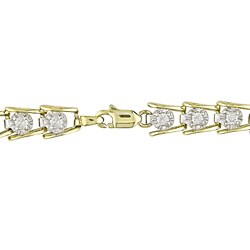 10k Gold 1ct TDW Diamond Tennis Bracelet (I-J-I3)