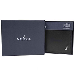 Nautica Men's Genuine Leather Billfold Wallet