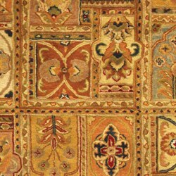 Handmade Classic Empire Wool Panel Rug (7'6 x 9'6)