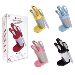 Euro-Home 6-piece Stainless Steel Knife Set in Block