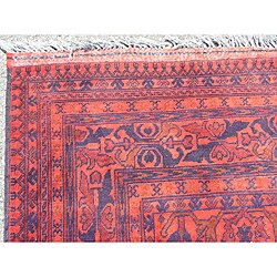 Afghan Khal Mohammadi Red Wool Rug (6'4 x 9'9)