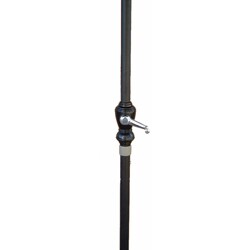 Aluminum 9-foot Umbrella wtih Saddle Brown Canopy