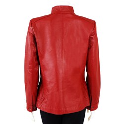 Prague Women's Zip-front Leather Jacket