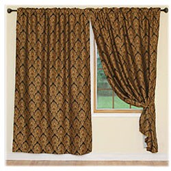 Damask Jacquard Insulated Blackout 84-inch Curtains