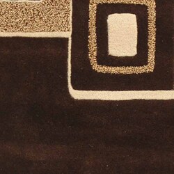 Handmade Soho Gala Brown/ Beige New Zealand Wool Rug (9'6 x 13'6)