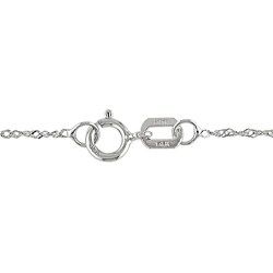 14k White Gold Diamond Accent Hamsa Necklace