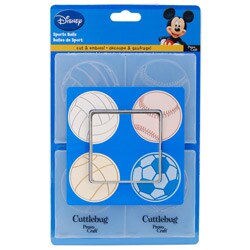 Cuttlebug Sport Balls Combo Die Cut Set