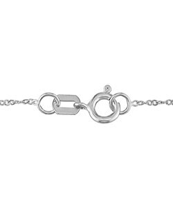 14k White Gold 1/4ct TDW Diamond Heart Pendant