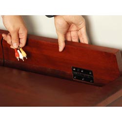 Cherry Mission-style Plasma TV Console