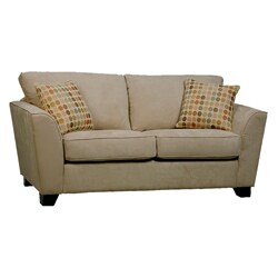 Gaff Khaki Microfiber Modern Sofa