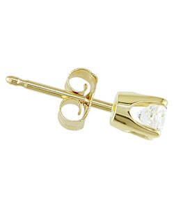 14k Gold Single 1/6ct TDW Diamond Stud Earring