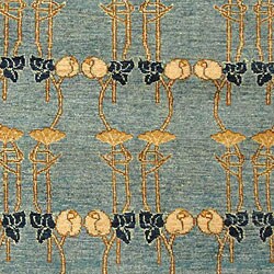 Persian Hand-knotted Tiffany Blue Rug (6' x 9')
