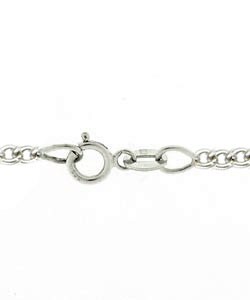 14k White Gold Diamond Fleur-de-lis Pendant
