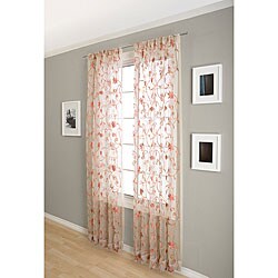Fleur Rod Pocket 84-inch Curtain Panel