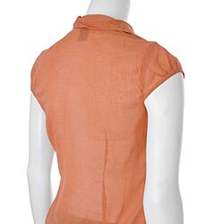 Faith Love Passion Junior's Gauzy Cap Sleeve Shirt