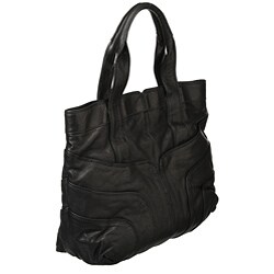 Andrew Marc Savannah Lambskin Leather Tote