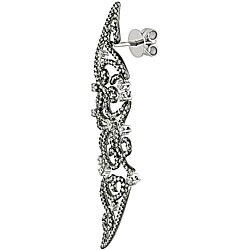 18k White Gold 2 1/6ct TDW Diamond Swirl Earrings