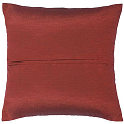 Burgundy Floral Thai Silk Cushion Cover