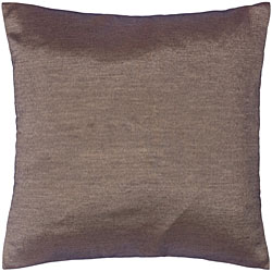 Silver and Black Thai Silk Cushion Cover