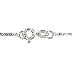 18k White Gold 1/10ct TDW Diamond Circle Necklace
