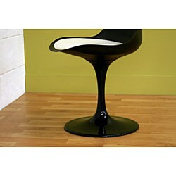Redd Black Chair with White PVC Cushion