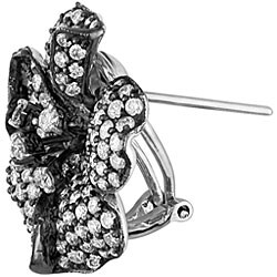 18k White Gold 4 1/3ct TDW Diamond Flower Earrings (F-G, SI2)
