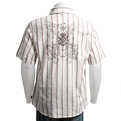 English Laundry Men's Short-sleeve Woven Shirt