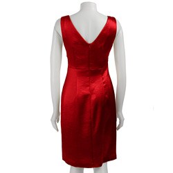 Connected Apparel Women's Retro Crushed Satin Dress