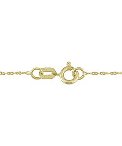 14k Yellow Gold Sapphire Diamond Necklace