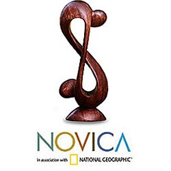 Wood 'Indivisible Love' Statuette (Indonesia)