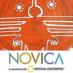 Ceramic 'Nazca Hummingbird' Plate (Peru)