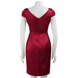 Ellen Tracy Stretch Satin Sheath Dress