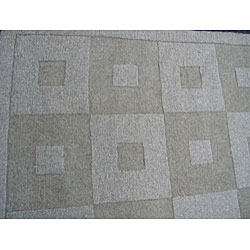 Indo Hand-tufted Grey Rug (8' x 10')