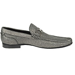 Dolce & Gabbana Men's Grey Leather Slip-ons