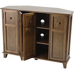 Oak Stained Windsor TV Console