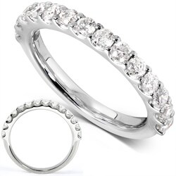 14k White Gold 3/4ct TDW Diamond Wedding Band (G-H, I1-I2)