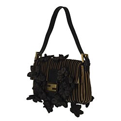 Fendi Small Suede Flap Baguette
