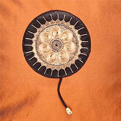 Tangerine and Olive Decorative Cushion Cover