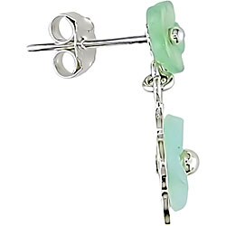Sterling Silver Flower Earrings and Pendant Set
